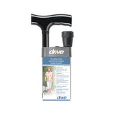 Folding Cane Pistol Grip  Adj. Black Floral  33  - 37 - Precision Lab Works